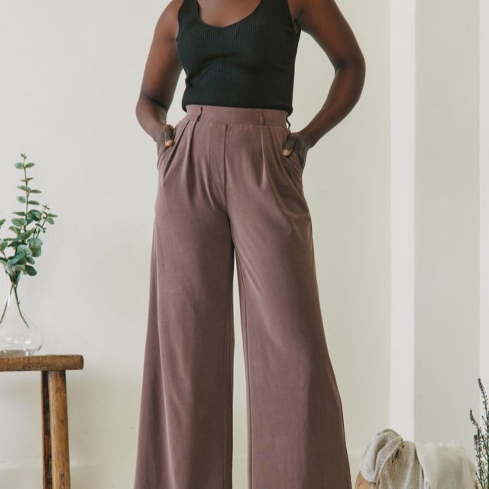 Leze the Label Bailey Pants in Coffee, Size XS
